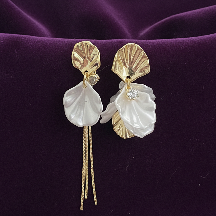 Aurelia Petal Drop Earrings
