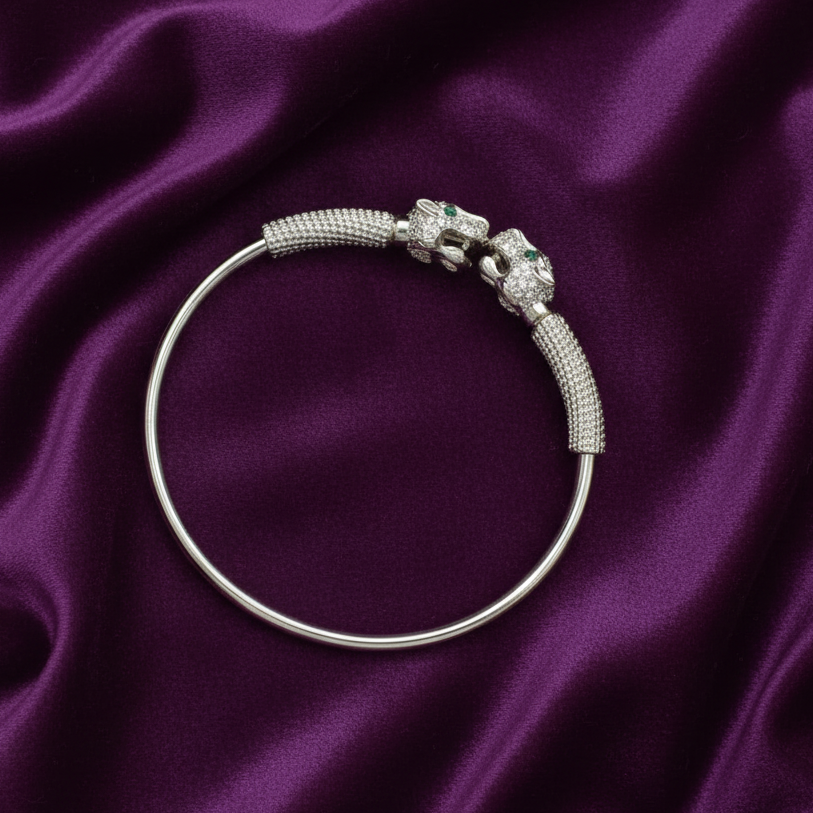 Majestic Panther Gold Cuff Bracelet