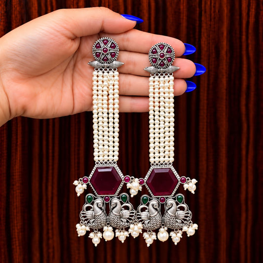 Alpana Oxidised Earrings