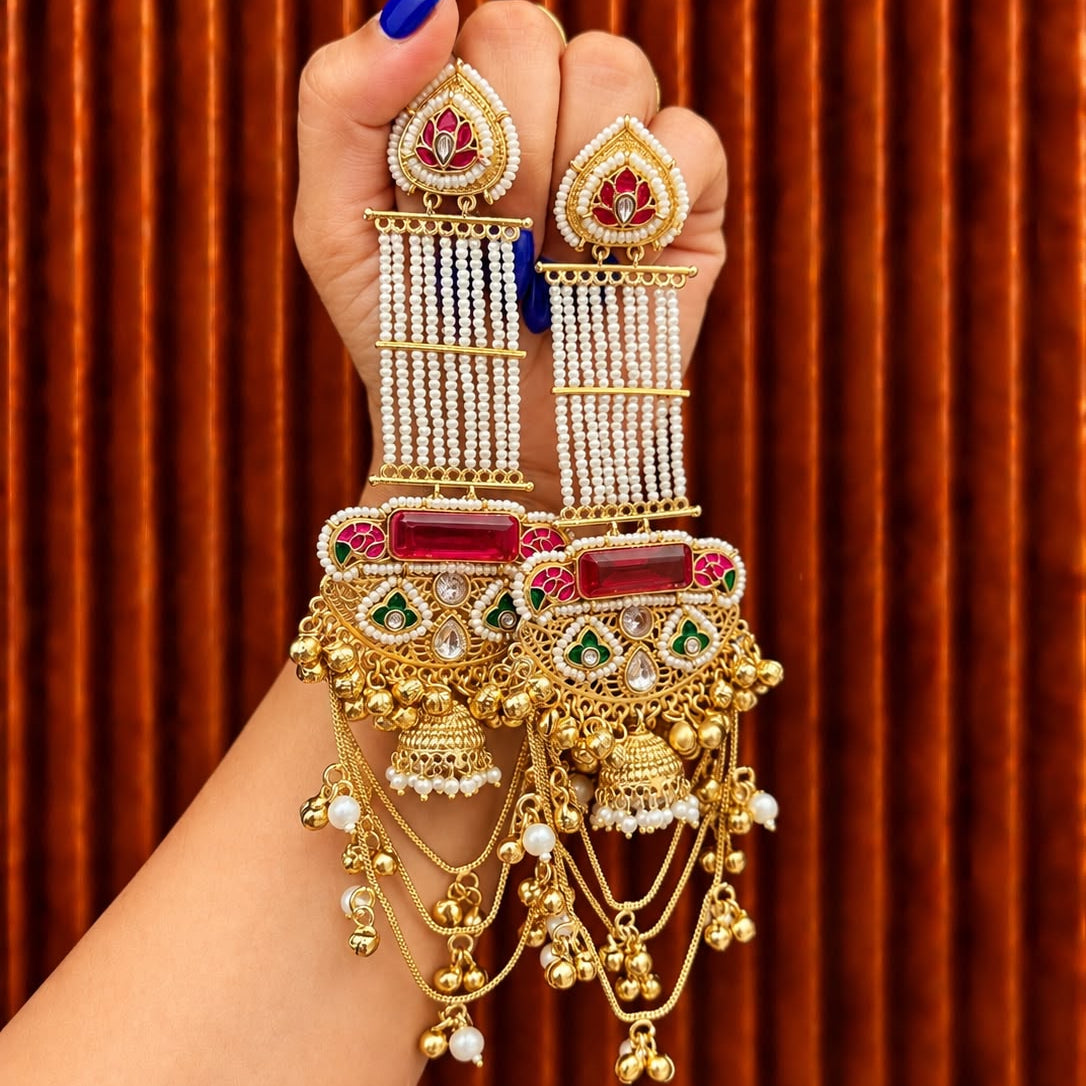 Preet Long Statement Earrings