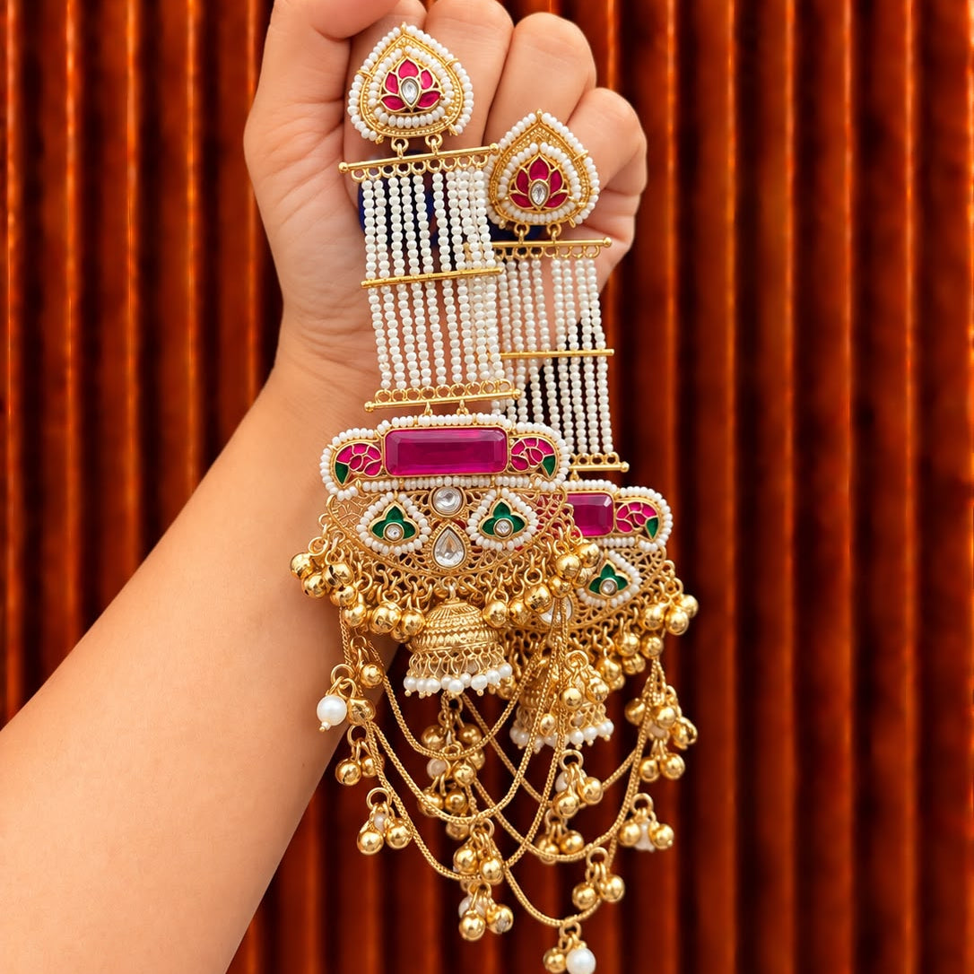 Preet Long Statement Earrings
