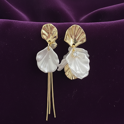 Aurelia Petal Drop Earrings