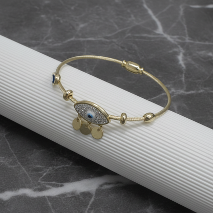 Aurelia Evil Eye Gold Charm Bracelet