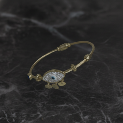 Aurelia Evil Eye Gold Charm Bracelet