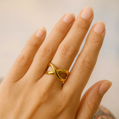 Timeless Gold Infinity Ring