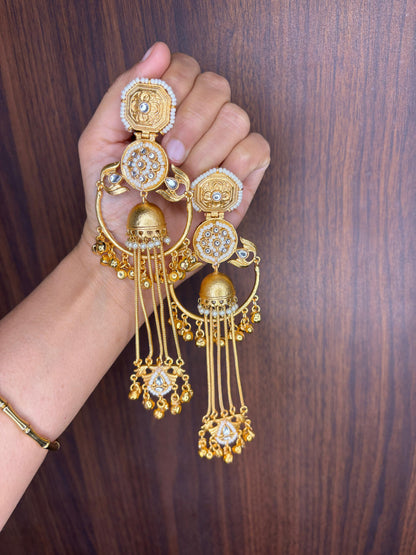 Svarnika Chandbali Kashmiri Earrings