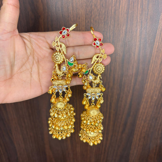 Mayuri Jhumka Kashmiri Earrings