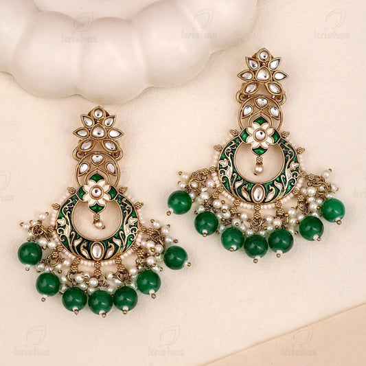 Rurakshi Kundan Dangler Earrings