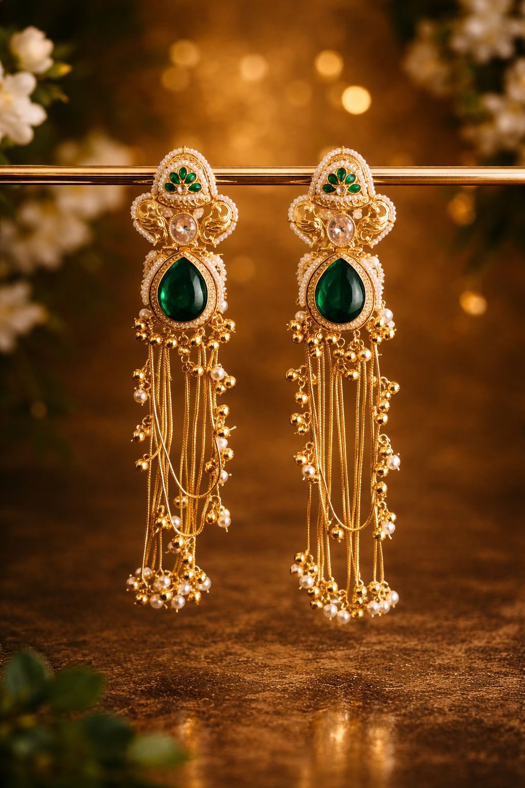 Yashika  Earrings Green