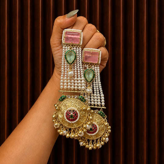 Zara statement earrings