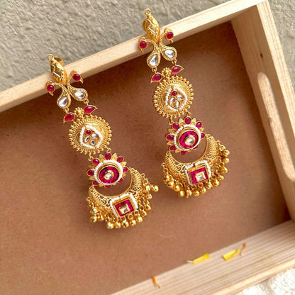 Tanvi Earrings Pink