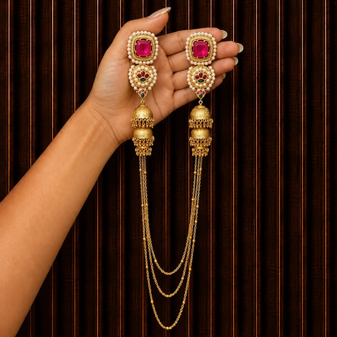 Kashvi Earrings with Necklace