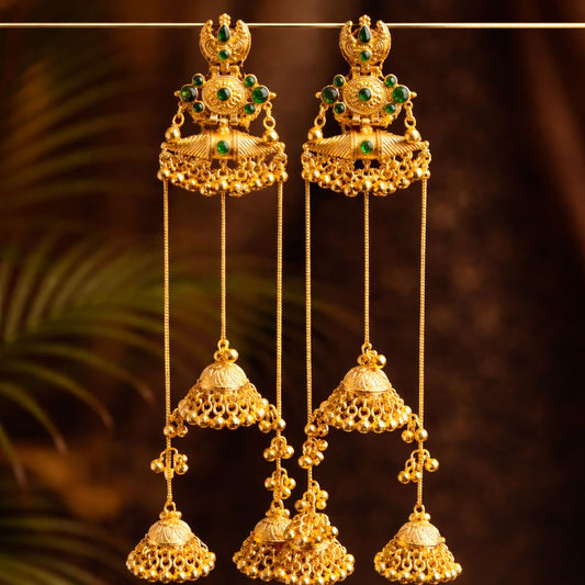 Radha Earrings Green
