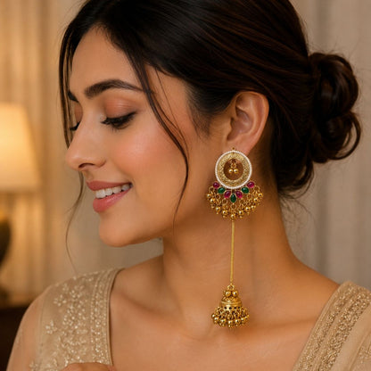 Aadhira  Jhumka Earrings