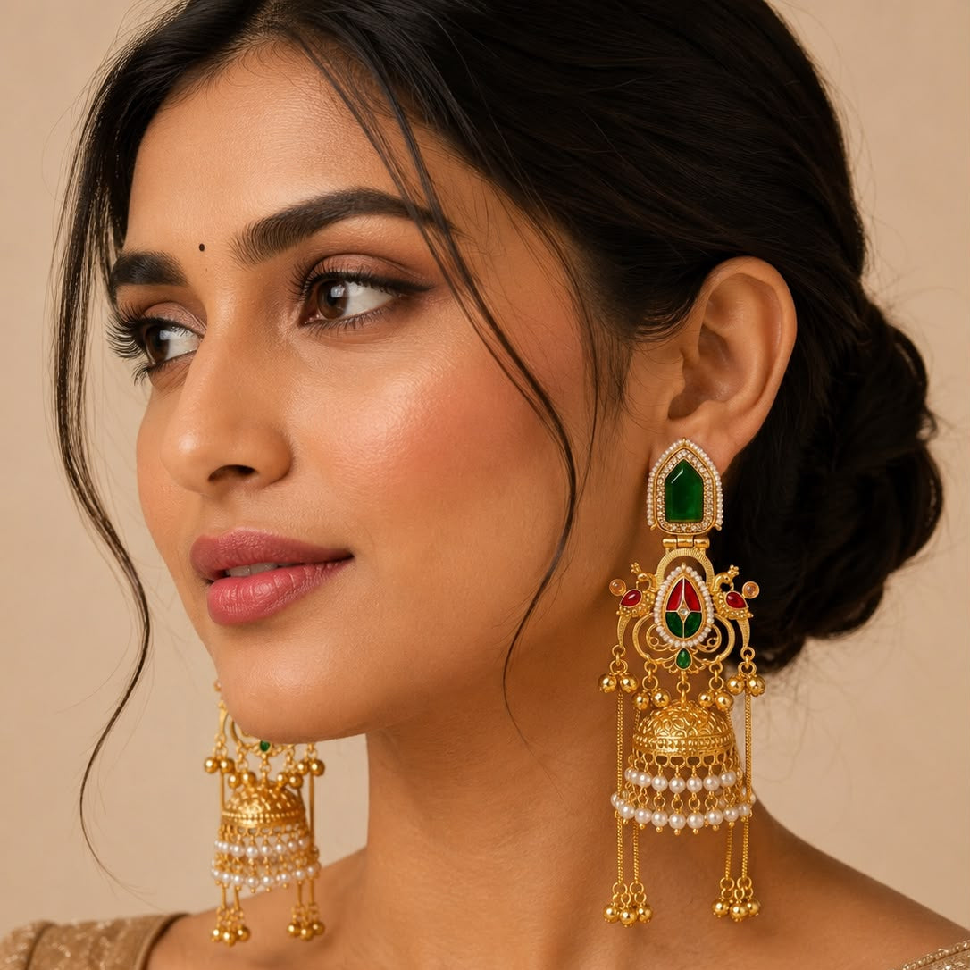 Ira  Jhumka Earrings