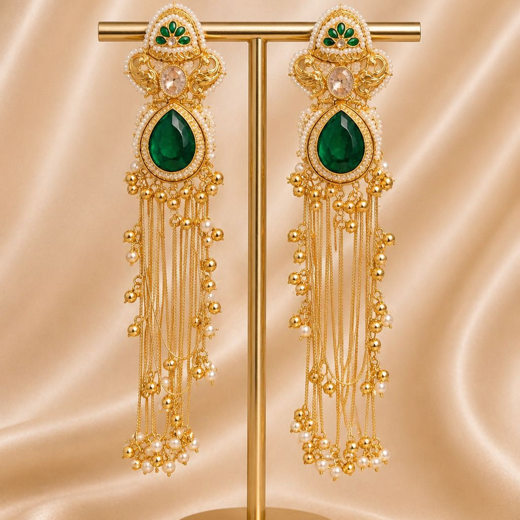 Yashika  Earrings Green