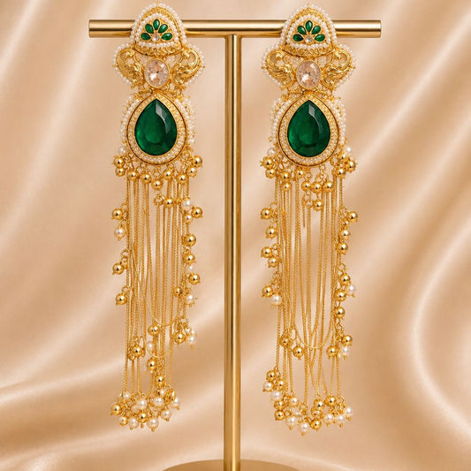 Yashika  Earrings Green