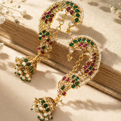 Shesha EarCuff Jhumka Earrings