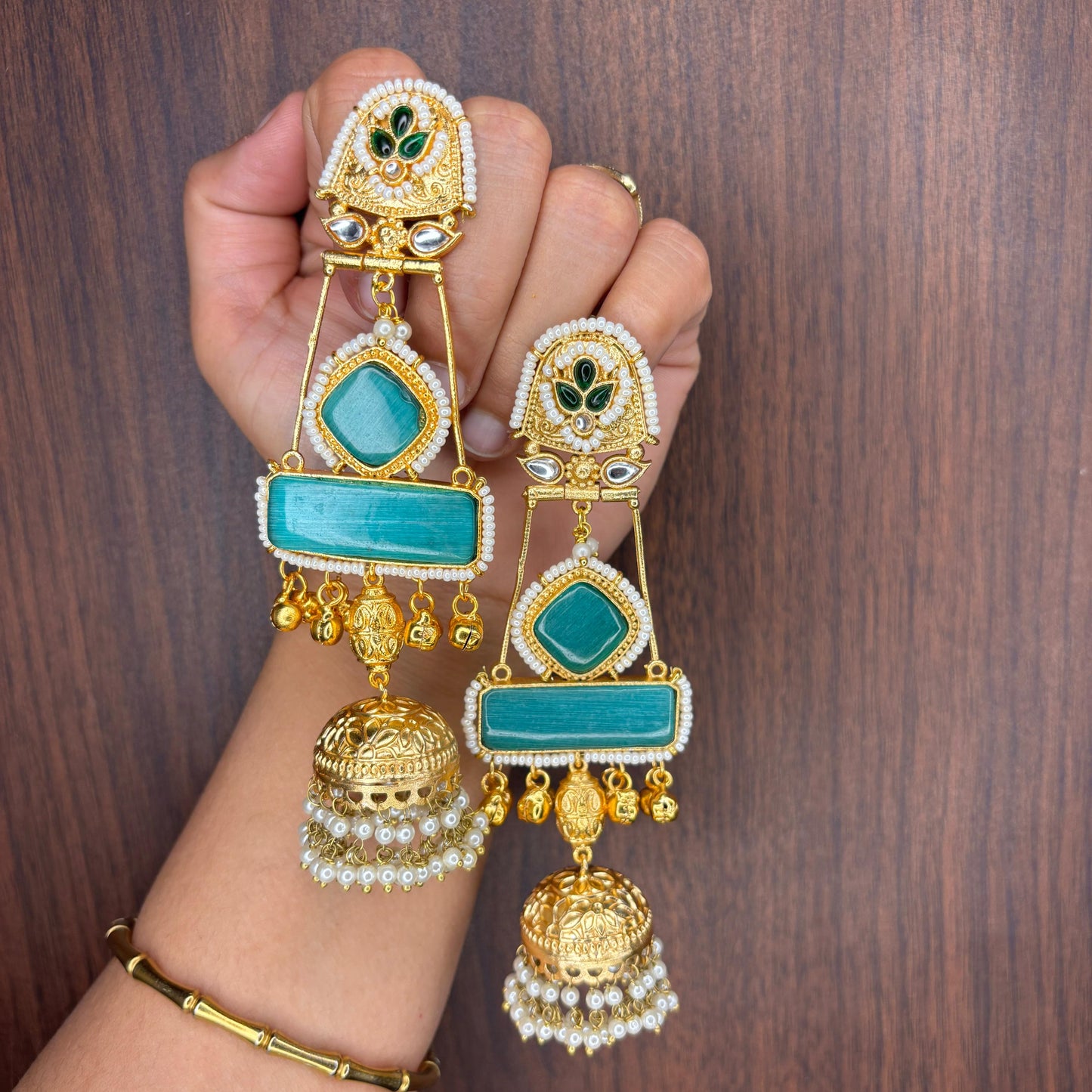 Mayura Jhumka Kashmiri Earrings