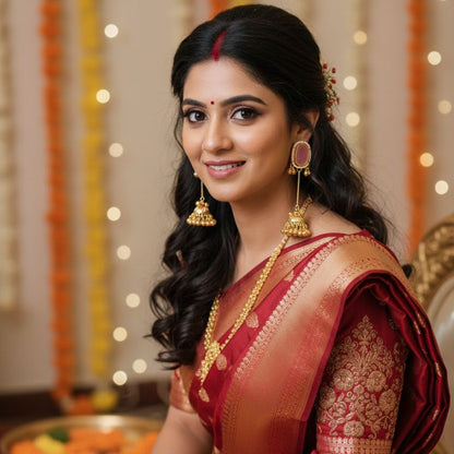 Maya Pink Kashmiri Earrings