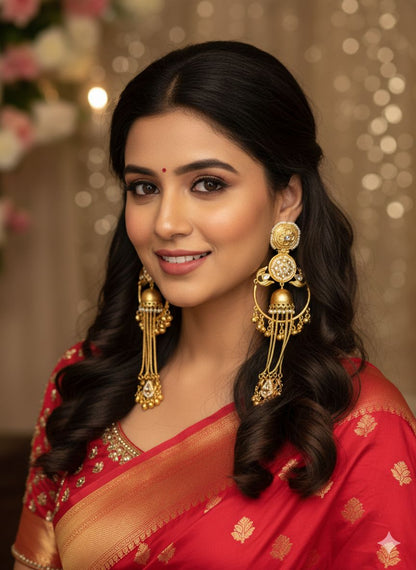 Svarnika Chandbali Kashmiri Earrings