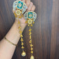 Radhika Green Kashmiri Earrings
