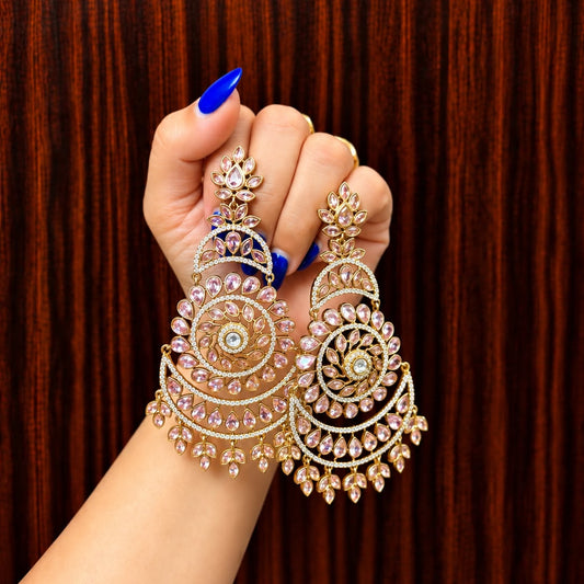 Nandini Kundan Chandbali Earrings