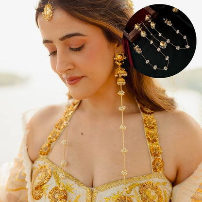 kiran Statement Earrings with Tika