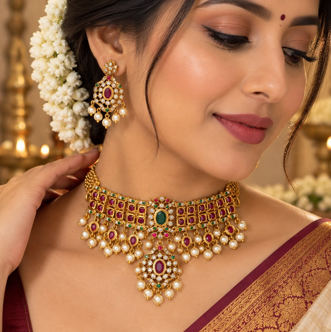 Lakshmi neckpatti necklace